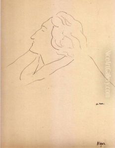Portrait De Marcelle Marquet, Alger by Albert Marquet