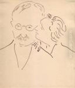 Autoportrait Avec Madame Marquet, Bougie by Albert Marquet
