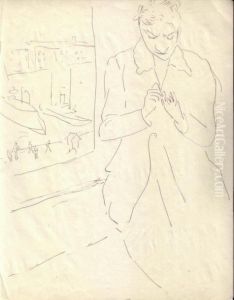 Yvonne A La Fenetre, Marseille by Albert Marquet