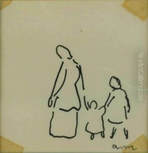 Femme Et Ses Enfants by Albert Marquet