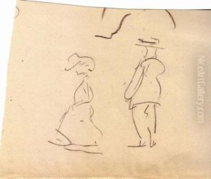 Couple En Promenade by Albert Marquet