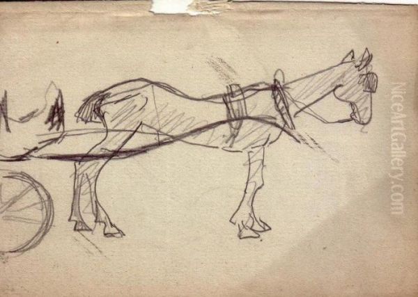 Cheval Attele - view 1