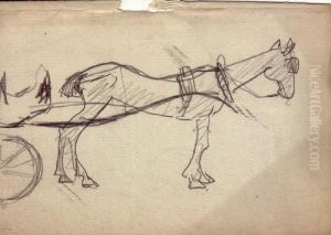 Cheval Attele by Albert Marquet