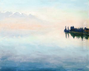 Le Lac Leman Vu De Montreux by Albert Marquet