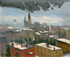 Journee Grise A Davos by Albert Marquet