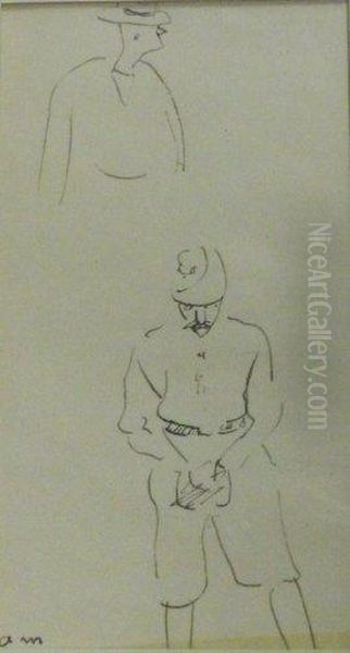 Etude De Soldat Et Personnage - view 1