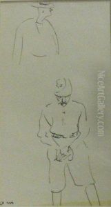 Etude De Soldat Et Personnage by Albert Marquet