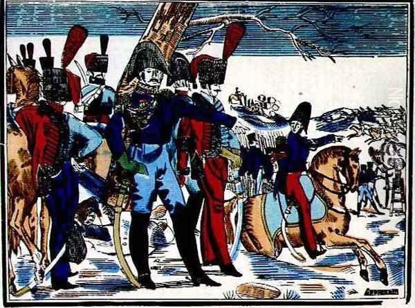 The Retreat from Russia, 1815 from Edition de la Revue Lorraine Illustree, engraved by Antoine Reveille 1788-1870, pub. 1912 - view 1