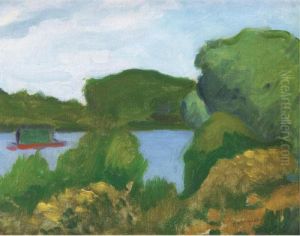 Poissy, Chaland Sur La Seine by Albert Marquet