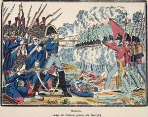 The Battle of Waterloo, 1815 engraved by Francois Georgin 1801-63 from Edition de la Revue Lorraine Illustree, pub. 1912 The Battle of Waterloo, 1815 engraved by Francois Georgin 1801-63 from Edition de la Revue Lorraine Illustree, pub. 1912