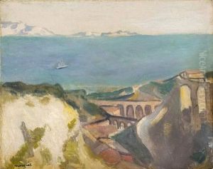 L' Estaque. Circa 1918. by Albert Marquet