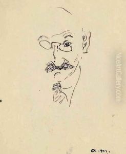 Autoportrait Esquisse - Circa 1915