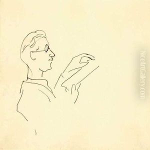 Portrait De Bonnard - Circa 1912 by Albert Marquet
