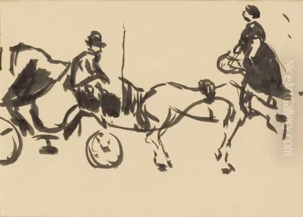 Study Of Horse And Carriage - view 1
