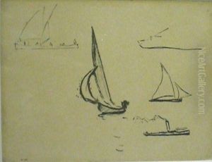 Etude De Voiliers Et Bateaux