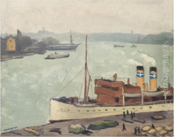 Bateau A Quai, Stockholm - view 1