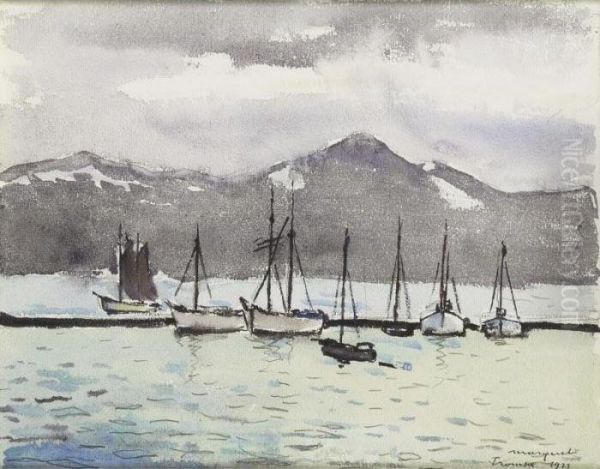 Le Port De Tromsoe, Norvege - view 1