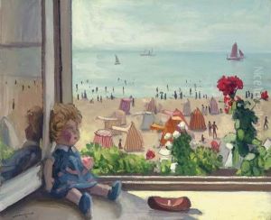 La Poupee Dans La Fenetre by Albert Marquet