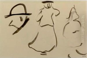 Study For Bubu De Montparnasse; And A Drawing On The Reverse by Albert Marquet