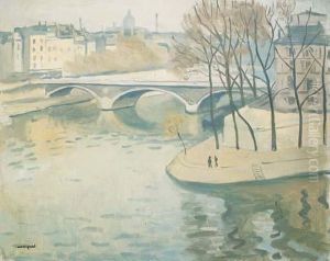 L'ile Saint Louis Et Le Pont De La Tournelle by Albert Marquet