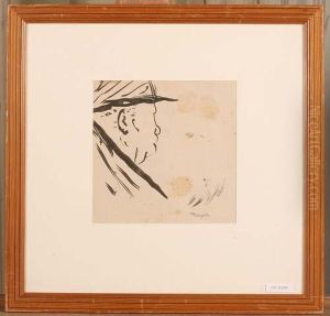Homme De Profil Au Chapeau