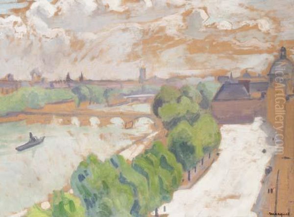 Paris, L'institut Et Le Quai Malaquais - view 1