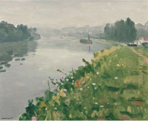 Berge De La Seine A Mericourt by Albert Marquet