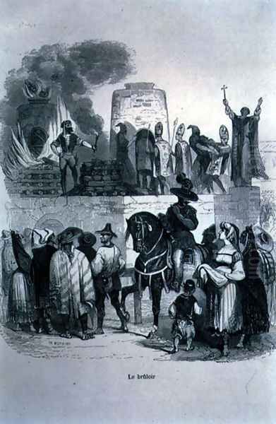 The Furnace, the execution of the condemned bishops by the Inquisition - view 1