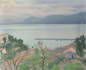 La Jetee Vue Des Hauteurs, Bougie, Algerie by Albert Marquet