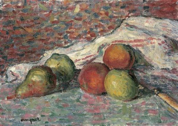 Fruits, Couteau Et Serviette - view 1