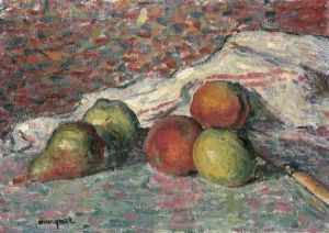Fruits, Couteau Et Serviette by Albert Marquet