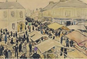 Scene De Marche by Albert Marquet