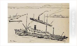La Goulette, Bateaux Au Port by Albert Marquet