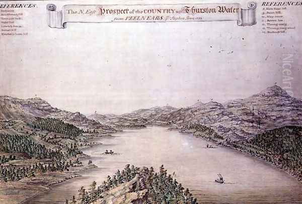 North-east Prospect of the country up Thurston Water from Peelnears, 1733 - view 1