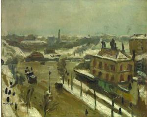 Effet De Neige, Porte De Saint Cloud by Albert Marquet