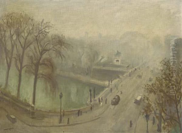 Le Pont Neuf Dans La Brume - view 1