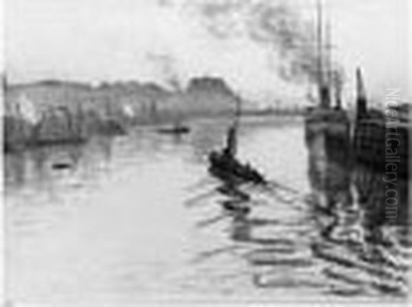 Le Port De Boulogne. Vers 1930. 277 X 378. - view 1