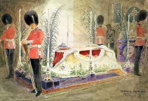 Queen Victoria lying in State at Osborne, 1901 by Robert Pritchett