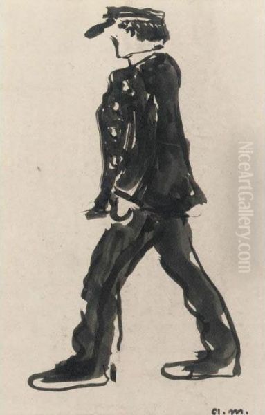 Portrait Of A Man Walking - view 1