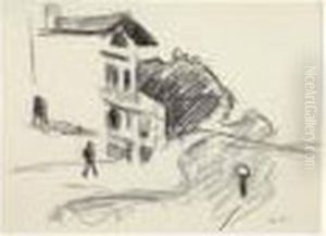 Silhouette Pres D'une Maison by Albert Marquet