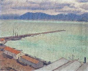 E Bougie, Trois-mats Devant La Jetee, 1925