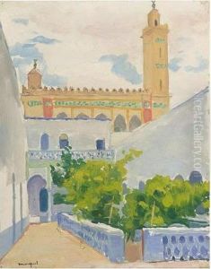 Cour Et Minaret by Albert Marquet