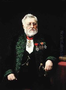 Portrait of Leon Renier 1809-85 1888 by Alexandre Piot-Normand