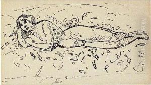 Baigneuse Allongee by Albert Marquet