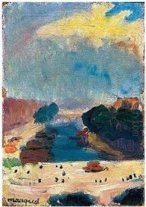 Le Pont Saint-michel, Esquisse by Albert Marquet