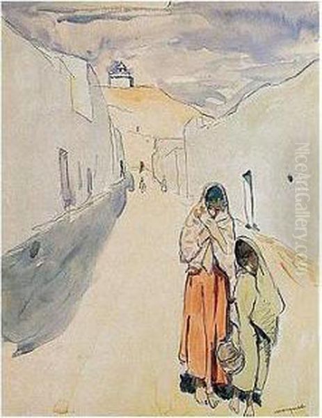 Femme Et Enfant, Afrique Du Nord - view 1