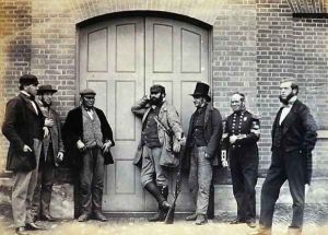 Staff at Holkham Hall, Norfolk, c.1863