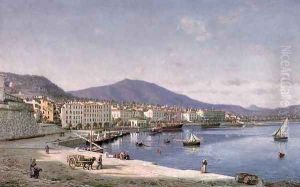 Seaview at Ajaccio, Corsica, 1882 by Jean Francois Peraldi