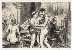 Rue Blondel #2 by Reginald Marsh