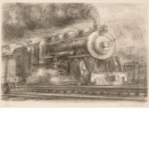 Railroad by Reginald Marsh